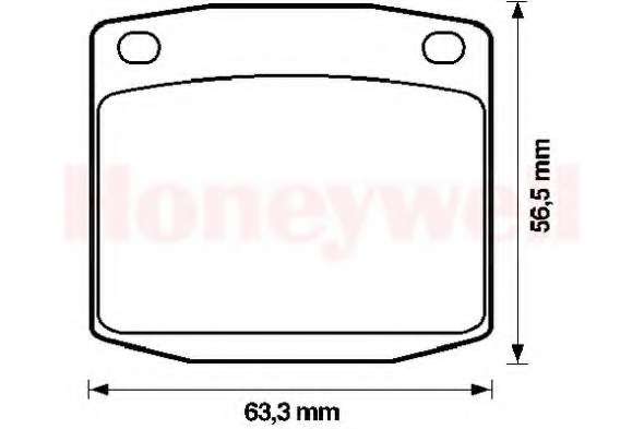 Комплект тормозных колодок, дисковый тормоз