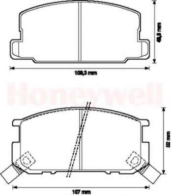 Комплект тормозных колодок, дисковый тормоз