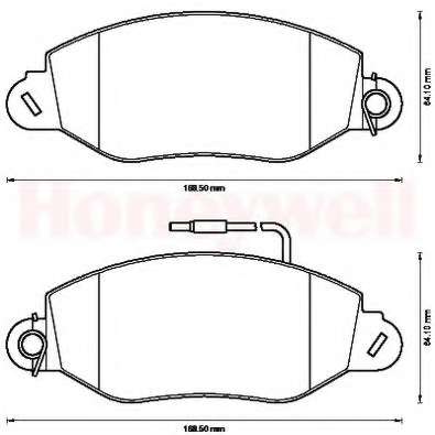 Комплект тормозных колодок, дисковый тормоз
