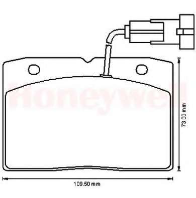 Комплект тормозных колодок, дисковый тормоз