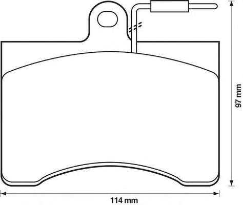 Комплект тормозных колодок, дисковый тормоз
