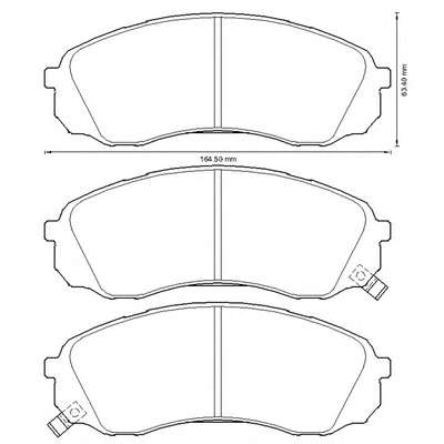 Комплект тормозных колодок, дисковый тормоз