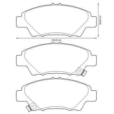 Комплект тормозных колодок, дисковый тормоз