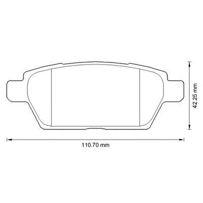 Комплект тормозных колодок, дисковый тормоз