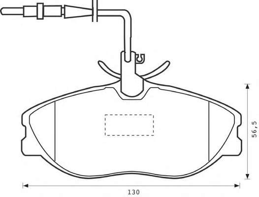 Комплект тормозных колодок, дисковый тормоз