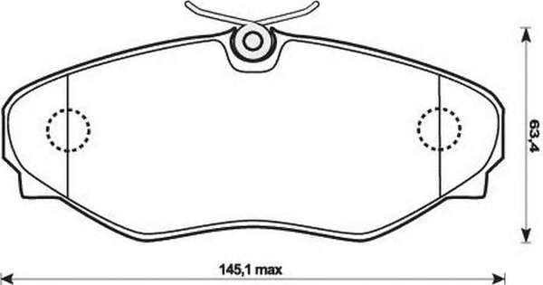 Комплект тормозных колодок, дисковый тормоз