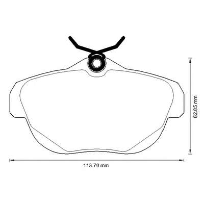 Комплект тормозных колодок, дисковый тормоз