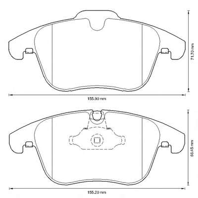 Комплект тормозных колодок, дисковый тормоз