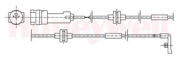 Сигнализатор, износ тормозных колодок