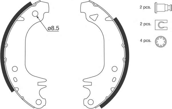 Комплект тормозных колодок