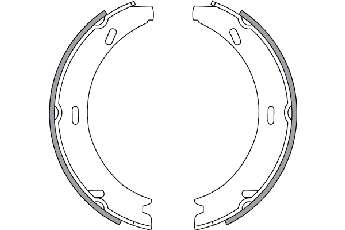 Комплект тормозных колодок, стояночная тормозная система