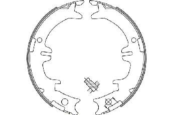 Комплект тормозных колодок, стояночная тормозная система