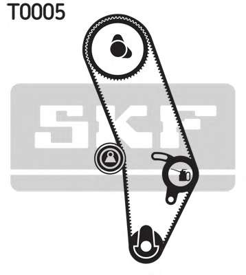 SKF К-кт. ГРМ (рем.+ролик+кріплення) AUDI 80/100 1,3-2,0 VW Golf, Passat