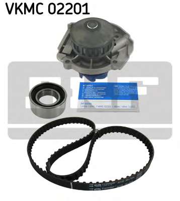 SKF, VKMC 02201, Комплект (ремінь+ролик+помпа)
