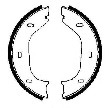 Комплект тормозных колодок, стояночная тормозная система