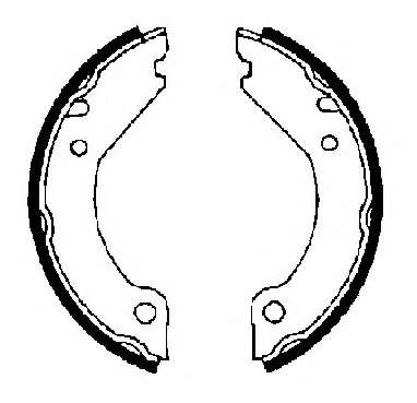 Комплект тормозных колодок, стояночная тормозная система