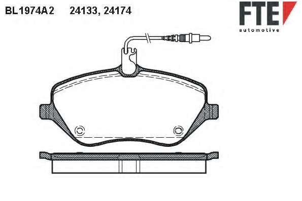 Комплект тормозных колодок, дисковый тормоз
