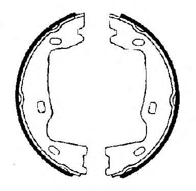 Комплект тормозных колодок, стояночная тормозная система