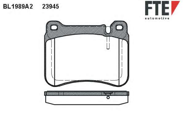 Комплект тормозных колодок, дисковый тормоз