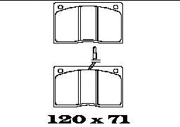 Комплект тормозных колодок, дисковый тормоз