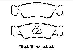 Комплект тормозных колодок, дисковый тормоз