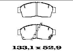 Комплект тормозных колодок, дисковый тормоз
