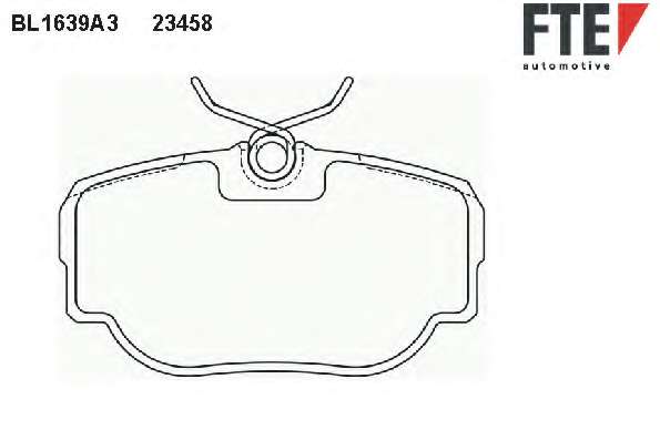 Комплект тормозных колодок, дисковый тормоз