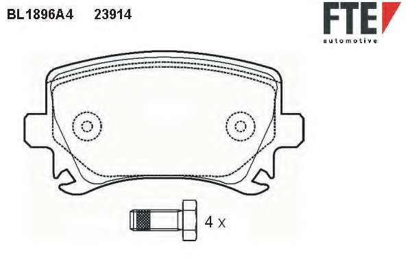 Комплект гальмівних колодок (дискових)