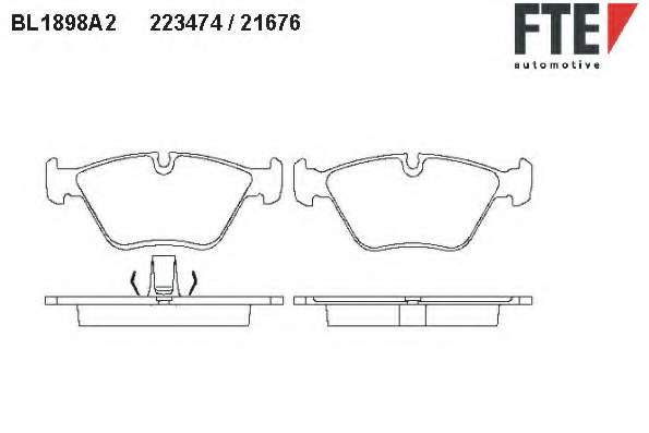 Комплект тормозных колодок, дисковый тормоз