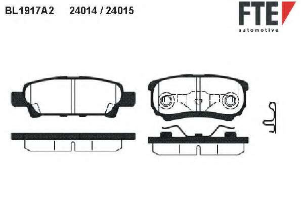 Комплект тормозных колодок, дисковый тормоз
