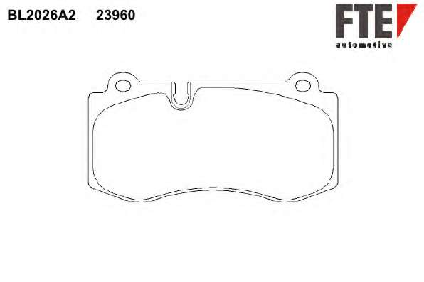 Комплект тормозных колодок, дисковый тормоз