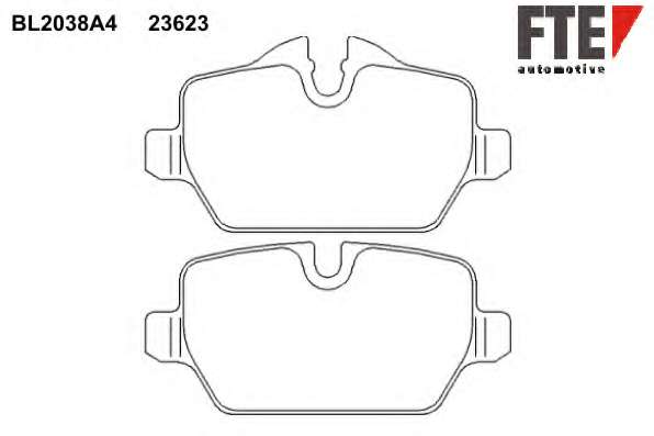 Комплект тормозных колодок, дисковый тормоз