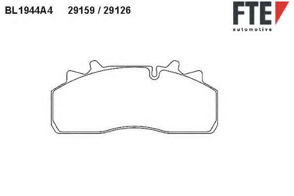 Комплект тормозных колодок, дисковый тормоз