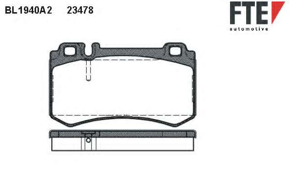 Комплект тормозных колодок, дисковый тормоз