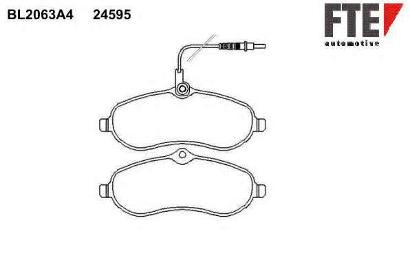 Комплект тормозных колодок, дисковый тормоз