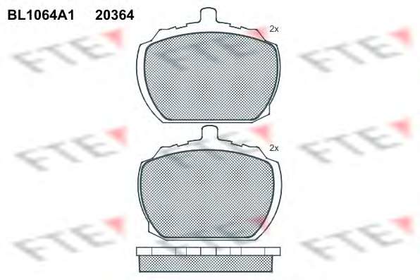 Комплект тормозных колодок, дисковый тормоз