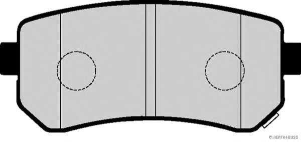 Комплект тормозных колодок, дисковый тормоз