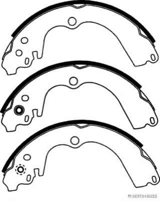 Комплект тормозных колодок, стояночная тормозная система