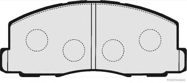 Комплект тормозных колодок, дисковый тормоз