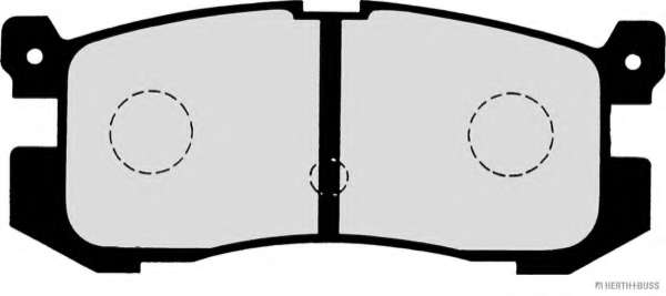 Комплект тормозных колодок, дисковый тормоз