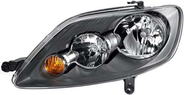 HELLA VW Фара основная галоген с мотором,лампами,H7/H7 PY21W W5W прав.Golf Plus 05-09