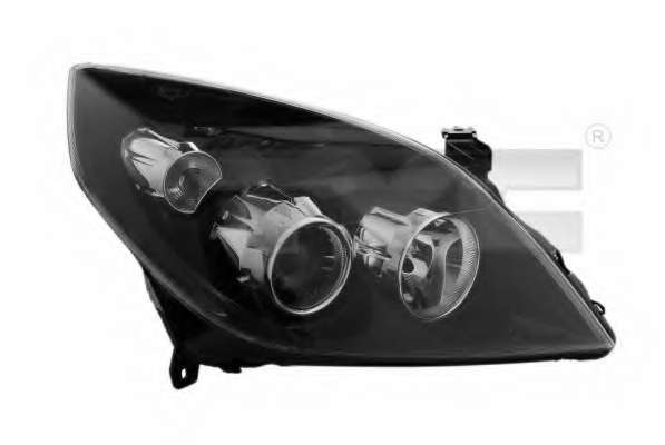 REFLEKT.PR.H1+H7 CZARNY+MOTOR 2005-2008