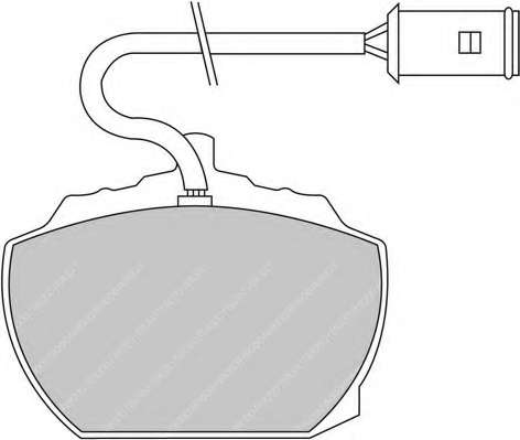 Комплект тормозных колодок, дисковый тормоз