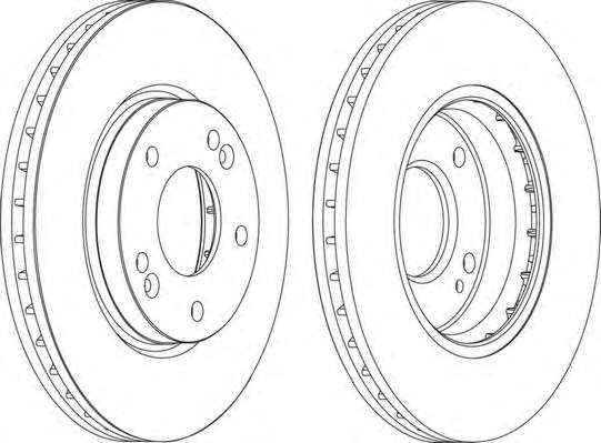 Гальмівний диск перед. Hyundai Santa FE 00-