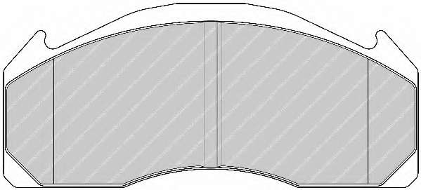 Комплект тормозных колодок, дисковый тормоз