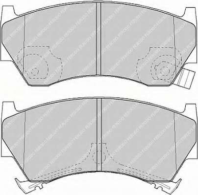 Комплект тормозных колодок, дисковый тормоз