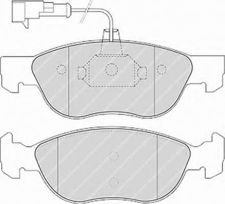 Комплект тормозных колодок, дисковый тормоз