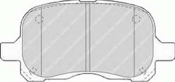 Комплект тормозных колодок, дисковый тормоз