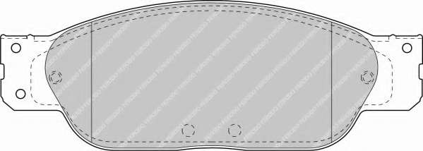 Комплект тормозных колодок, дисковый тормоз