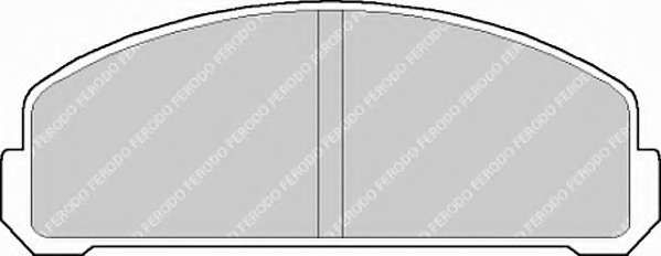 Комплект тормозных колодок, дисковый тормоз